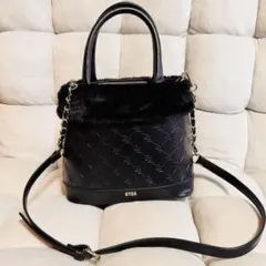 GYDAファーハンドショルダーバッグGGembossmixmaterialBAGのサムネイル