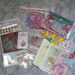 おぱんちゅうさぎ　11点セット ケース　キーホルダー　ポーチ　シール