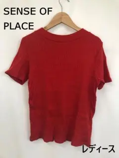 SENSE OF PLACE アーバンリサーチ レディー 半袖 Tシャツ 赤