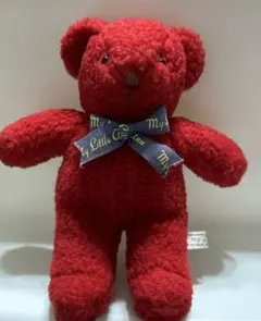 my Little Ann テディベア昭和レトロ　ボア　赤　アメリカンカントリー