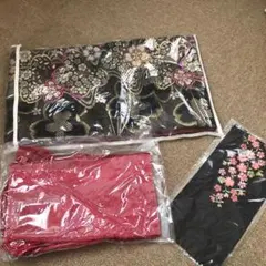 成人式　着物の帯と帯揚げのセット　おまけに半襟