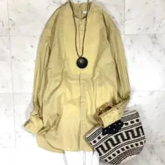 美品♪マーガレットハウエル シアーコットン フレンチスリーブ シャツ ドット柄 美品＊マーガレットハウエル シアーコットン フレンチスリーブ シャツ