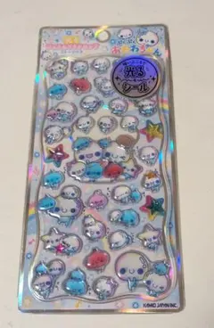 ぷくぷくあわわちゃん光るジュエルプチドロップシール