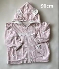 coeur a coeur ピンク水玉 パーカー90