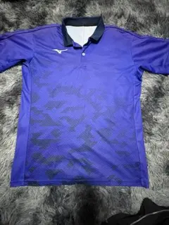 Mizuno 青 グラデーション ポロシャツ ユニフォーム ソフトテニス テニス