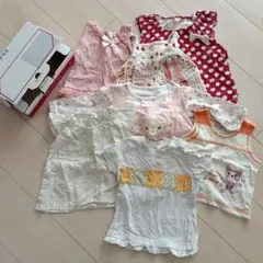 女の子　夏服　半袖　チュニック　ワンピース　セット　まとめ　80 90