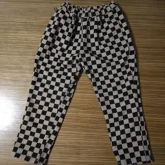 ブリーズ　あったかシェフパンツ　ベージュ×ブラック　120