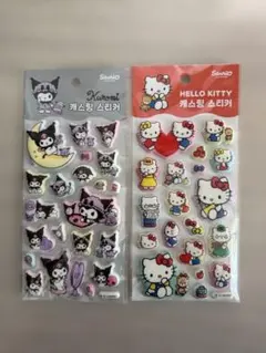 韓国サンリオ マシュマロシール ぷくぷくシール ハローキティ クロミ　正規品