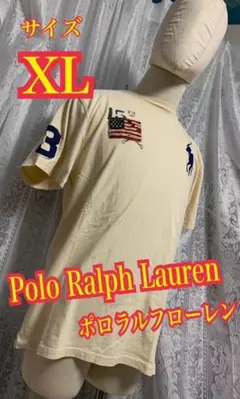 Polo Ralph Lauren 半袖　Tシャツ ビックポニー　ベージュ　XL