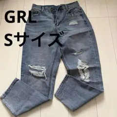 グレイル　GRL ダメージデニム　Sサイズ　gm159