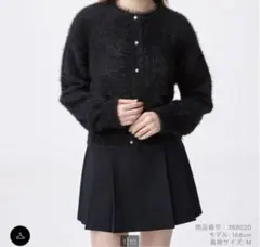 GU ジーユー　シャイニークルーネックカーディガン