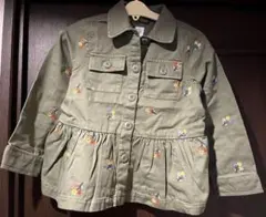 gap 花柄　ジャケット　上着　カーキ　 長袖　110センチ