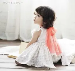 MARLMARL エプロン ブーケ ホワイトフラワー for baby 80-…