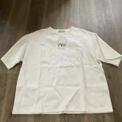ZARA ホワイト クルーネック Tシャツ M