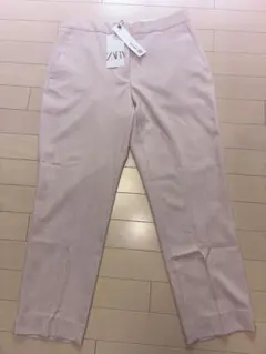 【新品】ZARA サイズ40薄いピンク パンツ