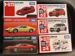 トミカ　ミニクーパー/キャンピングカー　プレミアム/ミウラ リボーン/スープラのサムネイル