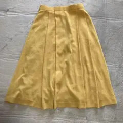 イエローフレアスカート ポリエステル100%