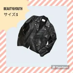 【美品】BEAUTY&YOUTH ライダースジャケット　S