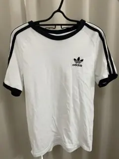 adidas ラグランスリーブ Tシャツ ホワイト/ブラック　メンズM