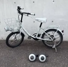 【引取のみ】ビッケ　自転車　補助輪　子供　ブリヂストン　ビッケm　16インチのサムネイル
