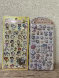 正規品　スヌーピー　ボンボンドロップシール　コットンパフィーシール