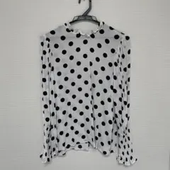 ZARA WOMAN ドット柄 長袖シャツ XS