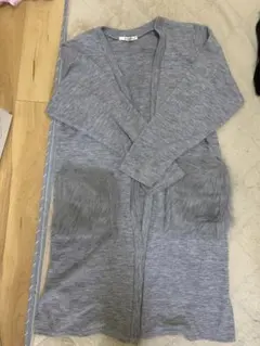 Khalita グレー 長袖カーディガン