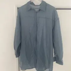COLZA 長袖シャツ ブルー Lサイズ