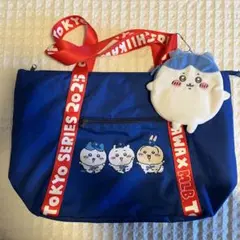 ちいかわ　ドジャース　トートバッグ　ハチワレマスコット付き