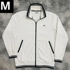 LACOSTE ジップアップ トラックジャケット ニット 3 グレー
