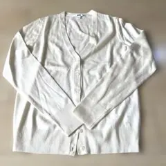 UNIQLO レディース カーディガン Sウール100% 薄手