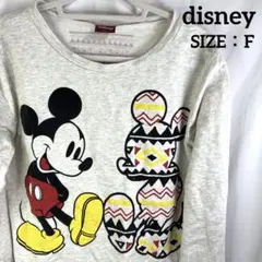 disney ディズニー　トレーナー　スウェット　ミッキーマウス　ロングTシャツ