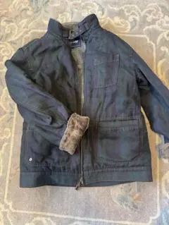 ファミリア　140 フリースコート　チェック