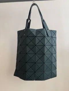【美品】BAO BAO ISSEY MIYAKE トートバッグ ダークグリーン