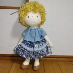 おしゃれなフリル付きスタイルの米山京子風メルヘン人形 約60cm おしゃれなフリル付きスタイルの米山京子風メルヘン人形 約60cm