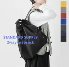 【美品】STANDARD SUPPLY 2wayknapsackブラック