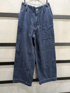 coen ワイドレッグデニムパンツ S