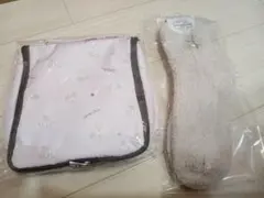 【新品未使用】チュチュアンナ　くま柄ルームソックス&トラベルポーチ&不織布バッグ