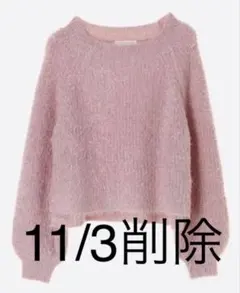 新品!E hyphen world gallery 袖ボリュームフェザーニット