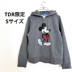 Disney RESORT 限定 ミッキー 耳付き ジップアップ パーカー S