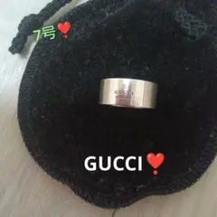 GUCCI シルバーリング❣️7号size❣️ お買得15000円特別価格❣️のサムネイル