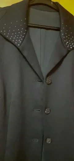 ブレザー　レディース　ラインストーン付き襟　【サタデー アフタヌーン】