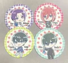 ブルーロック コースター4枚セット(潔/系師/千切/御影)