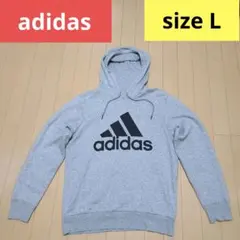 アディダス　長袖　パーカー　Lサイズ　グレー　SPORT ESSENTIALS