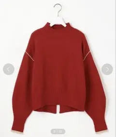 【最終価格！】ANY SIS ボリュームニット・スカートセット レッド