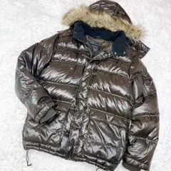 極美品✨ユニクロ ファーダウンジャケット y2k 3WAY ダークブラウン L