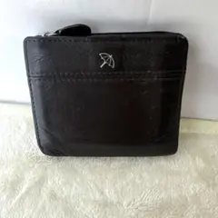 アーノルドパーマー 二つ折り財布 ブラウン レザー 傘ロゴ コンパクトのサムネイル