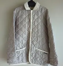 LAVENHAM キルティングジャケット ライトベージュ 38　ピンバッジ付き
