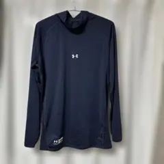 【美品】アンダーアーマー 長袖ハイネック アンダーシャツ 3XL ネイビーのサムネイル