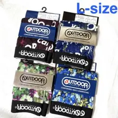 【新品】前開き OUTDOOR ボクサーパンツ Lサイズ 4枚セット